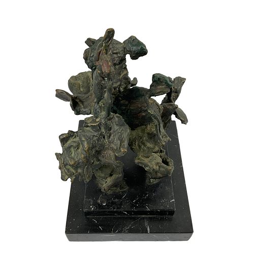 Abstract Bronze Sculpture Mid-Century