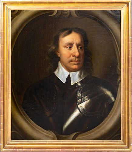 PORTRAIT OF OLIVER CROMWELL OIL PAINTING