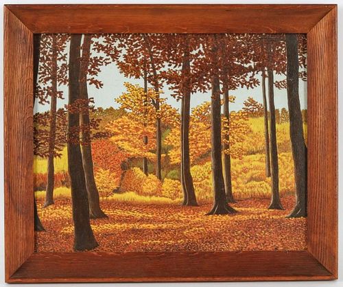M. Zoeller (American, 20th c.) "Autumn Scene"