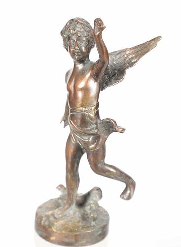 Germanic Fairy Child Bronze Sculpture c. 1950's