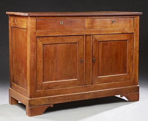 French Louis Philippe Carved Cherry Sideboard, c.