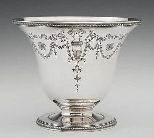 Sterling Trumpet Vase, early 20th c., by Whiting,
