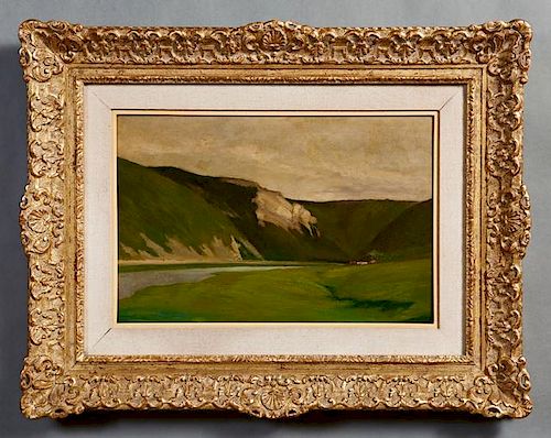 Vital Keuller (1866-1945, Belgian), "Landscape wit