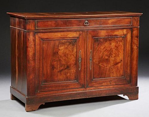 French Louis Philippe Carved Walnut Sideboard, c.