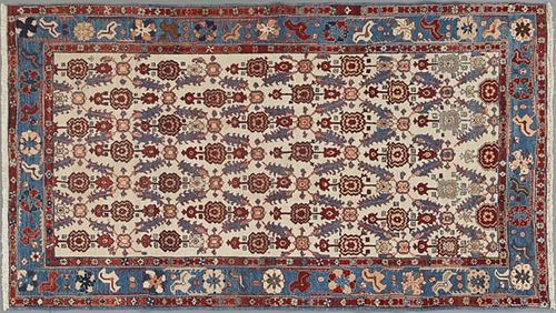 Turkish Sultanabad Carpet, 6' 7 x 11'