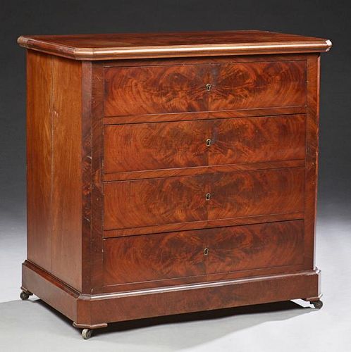 Diminutive French Carved Mahogany Commode, c. 1870