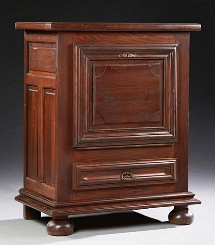 French Carved Oak Confiturier, late 19th c., the s