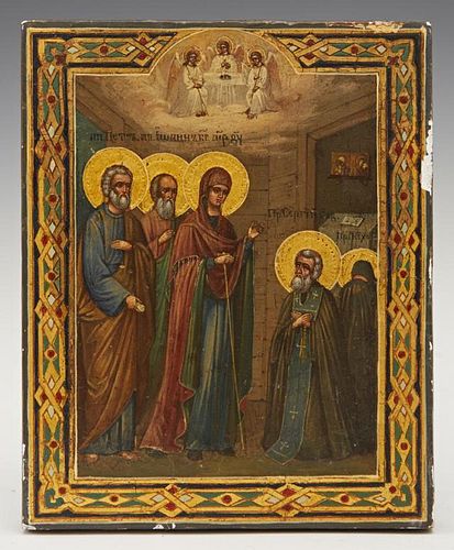 Russian Icon of the Appearance of the Mother of Go