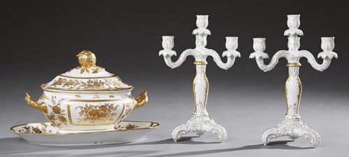 Four Pieces of Continental Porcelain, early 20th c