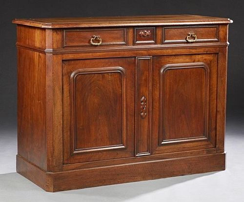 French Carved Mahogany Sideboard, late 19th c., th