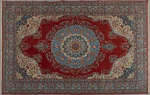 Persian Tabriz Carpet, 8' 9 x 12' 10.