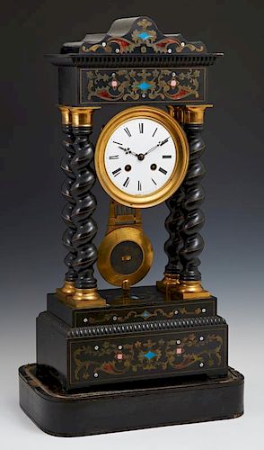 French Boulle Inlaid and Bronze Mounted Ebonized P