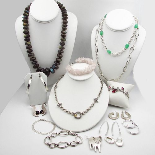 Gurhan, Bixby designer Sterling Silver Gemstone Necklace lot
