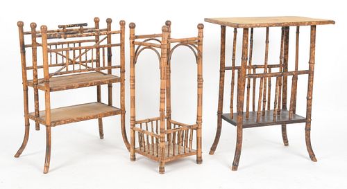 Three Pieces of Aesthetic Bamboo Furniture