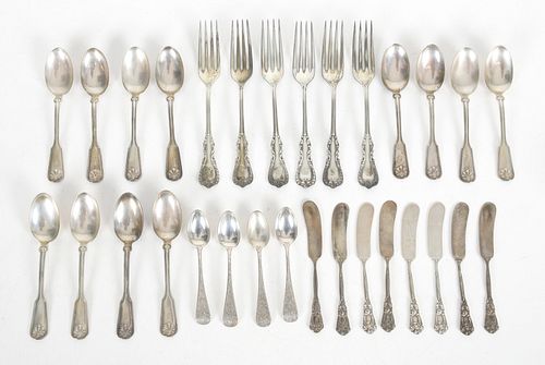 A Group of Sterling Silver Flatware Including Tiffany