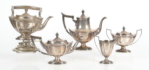 A Sterling Silver Tea Set