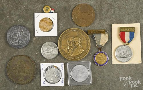 Pennsylvania local medals, to include a Chester County Bicentennial medal