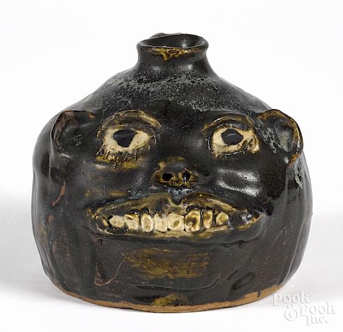 Marie Rogers, stoneware face jug, 5'' h.
