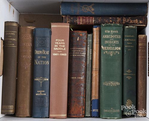 Seventeen books pertaining to the Civil War, largely with Ohio interest