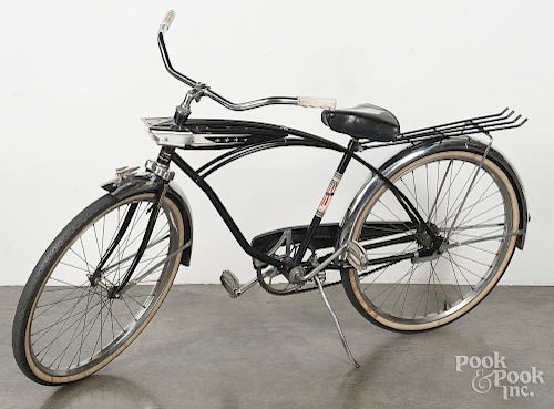 Ross deluxe Custom bicycle with tank and headlight, late 1950's, 25'' wheels.