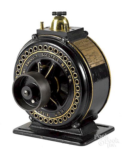 Emerson Electric motor, early 20th c., 14'' h.