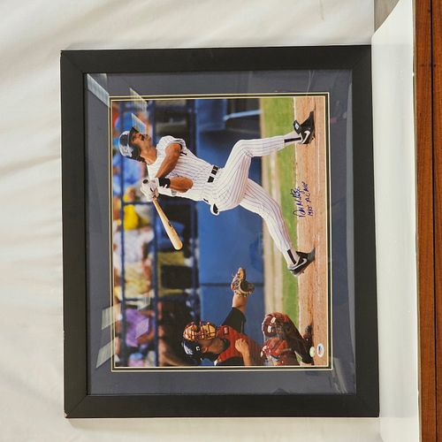 Farmed Autographed Photo of Don Mattingly