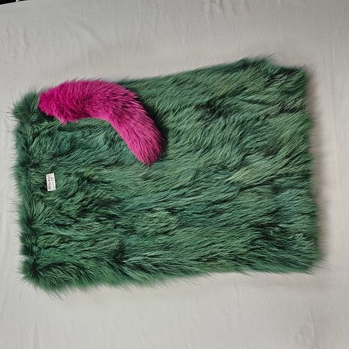 Christian LaCroix Runway Dyed Fur Topper
