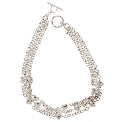 Collar en plata .925 de la firma Tiffany & Co. Peso: 129.4 g.