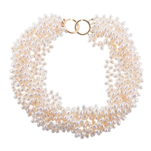 Tiffany & Co Picasso Pearl 18k Gold Torsade Necklace