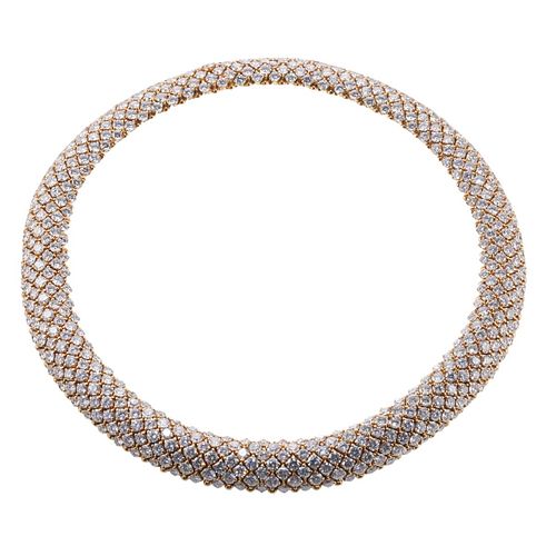 52ctw Diamond 18k Gold Exquisite Necklace