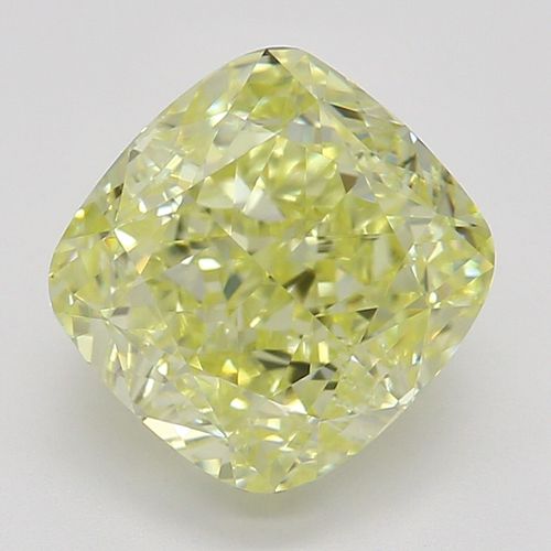 1.62 ct, Natural Fancy Yellow Even Color, VVS2, Cushion cut Diamond (GIA Graded), Appraised Value: $27,300 
