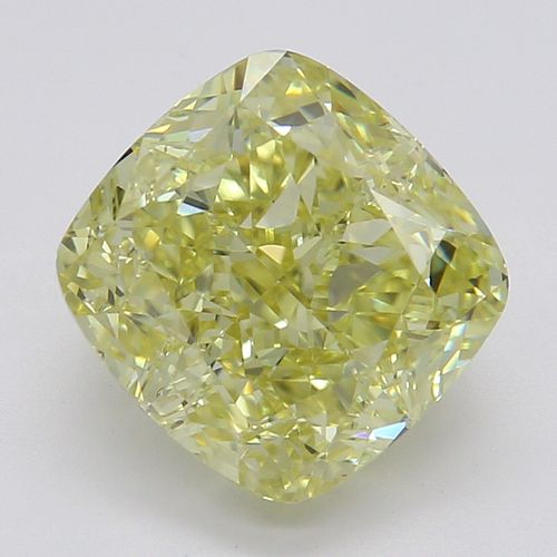 2.02 ct, Natural Fancy Yellow Even Color, VS2, Cushion cut Diamond (GIA Graded), Appraised Value: $50,200 