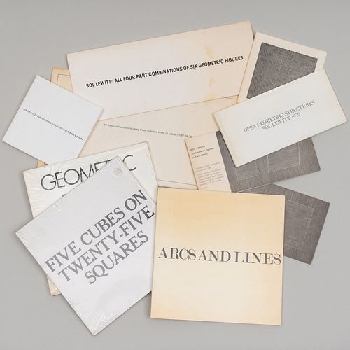 Miscellaneous Group of Catalogues, Exhibition Material and Paper Ephemera Relating to Sol LeWitt