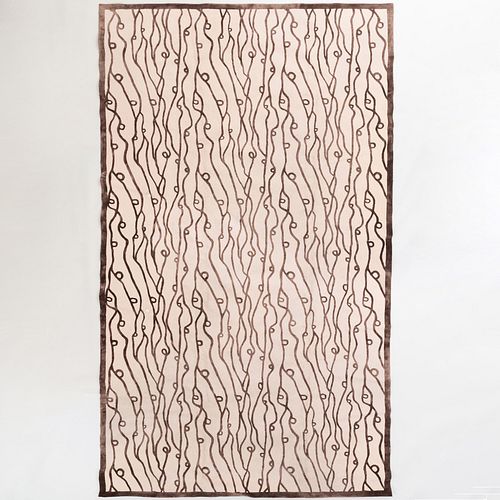 Contemporary Wool and Silk Carpet, Stark