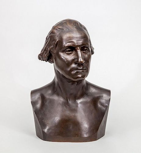 JAMES WILSON ALEXANDER MACDONALD (1824-1908), AFTER JEAN ANTOINE HOUDON (1741-1828): BUST PORTRAIT OF GEORGE WASHINGTON
