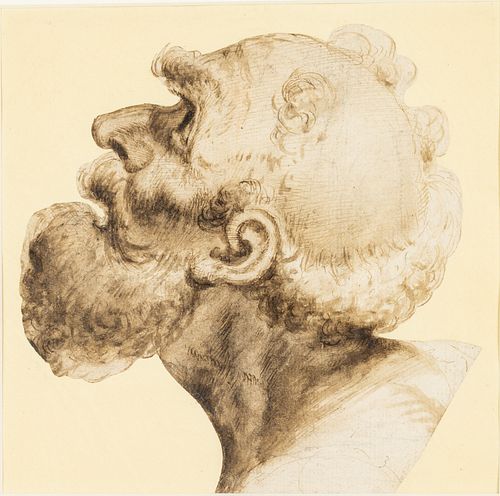 Old Master Portrait of an Old Man in Profile