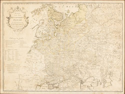 Map of Russia, c. 1796