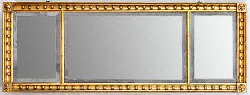 CARVED GILTWOOD OVERMANTEL MIRROR