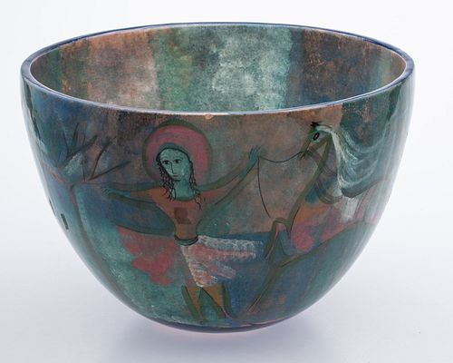 Polia Pillin Large Bowl with Horses & Dancers