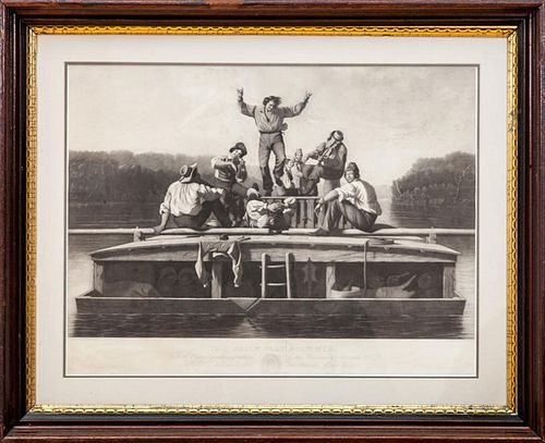 AFTER GEORGE CALEB BINGHAM (1811-1879): THE JOLLY FLAT BOAT MEN