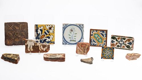 Early Ceramic Tiles & Fragments, 14th C and Later