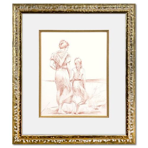 Pino (1939-2010) Framed Original Drawing, Hand Signed with Letter of Authenticity.