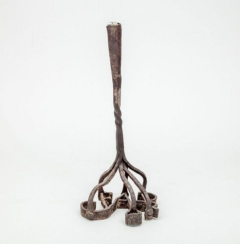 WROUGHT-IRON BRANDING IRON, WITH INITIALS 'FAR'