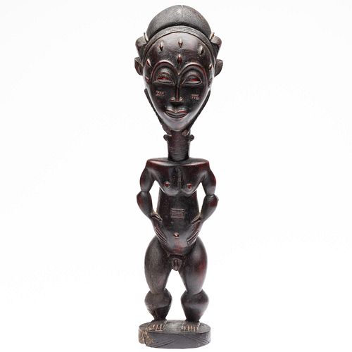 African Male Carved Wood Figure