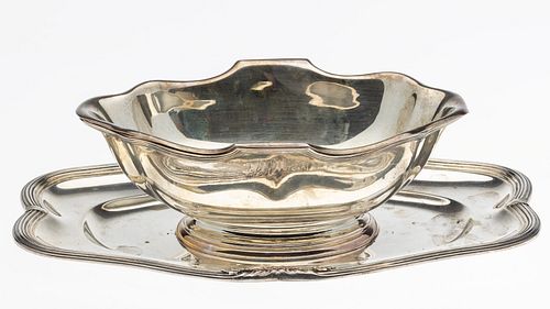 Puiforcat Sterling Silver Gravy Boat with Insert