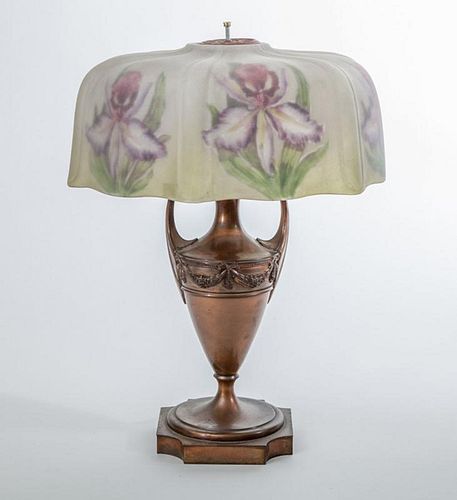 PAIRPOINT REVERSE-PAINTED TABLE LAMP
