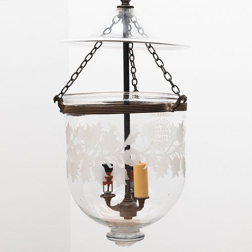 Etched Glass Hundi Lantern