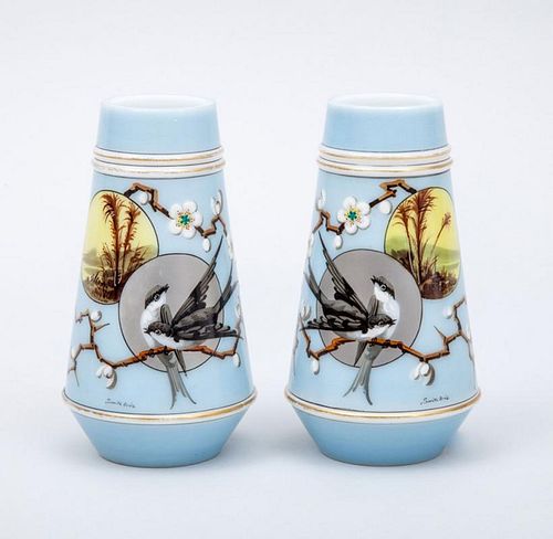 SMITH BROTHERS "JAPONESQUE" PAIR OF VASES