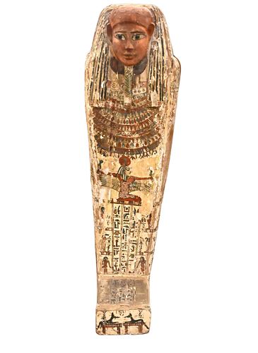 Egyptian Painted Wood Coffin