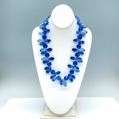 Stunning Chunky Blue Bead Necklace